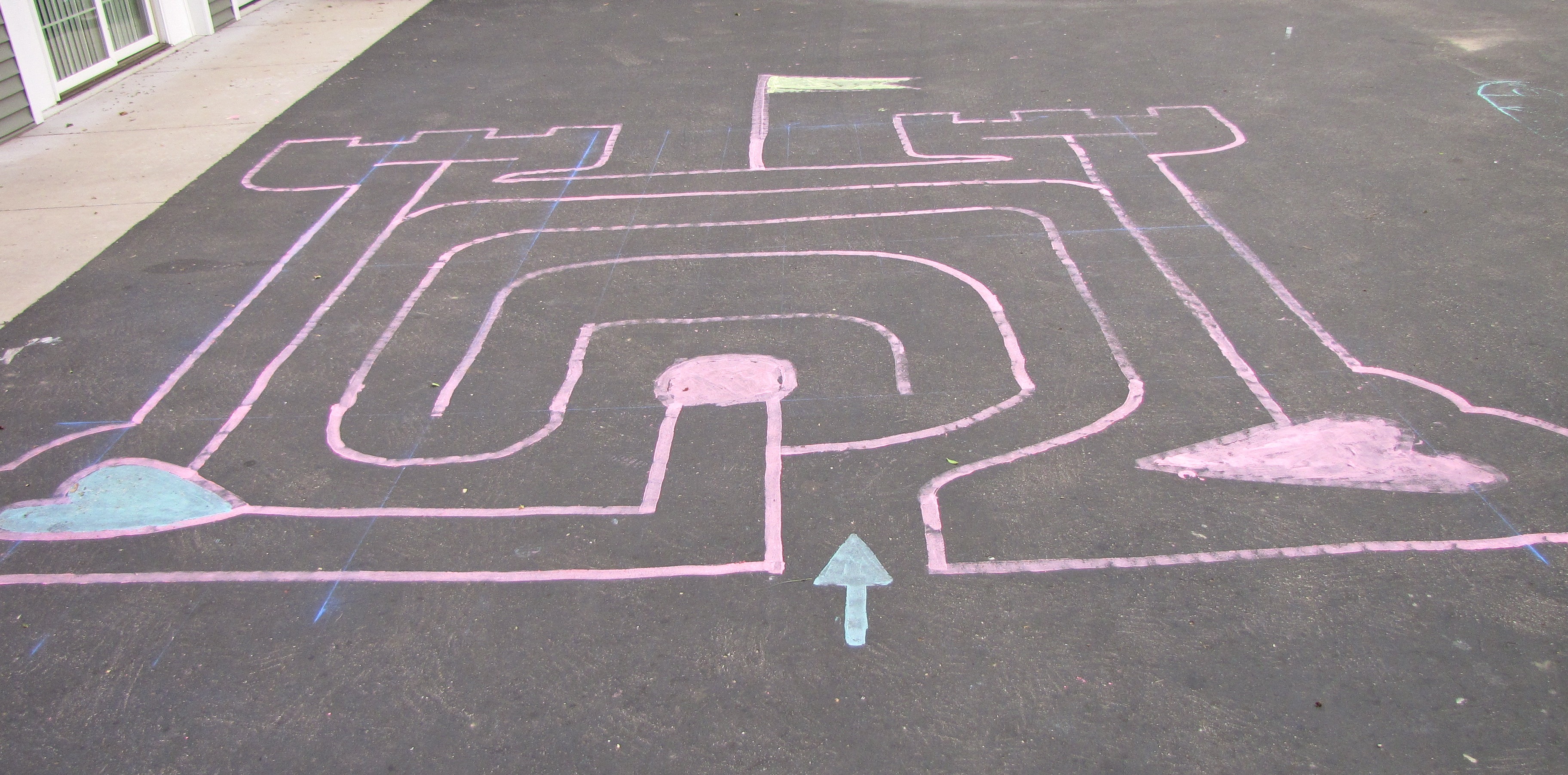 chalk labyrinth